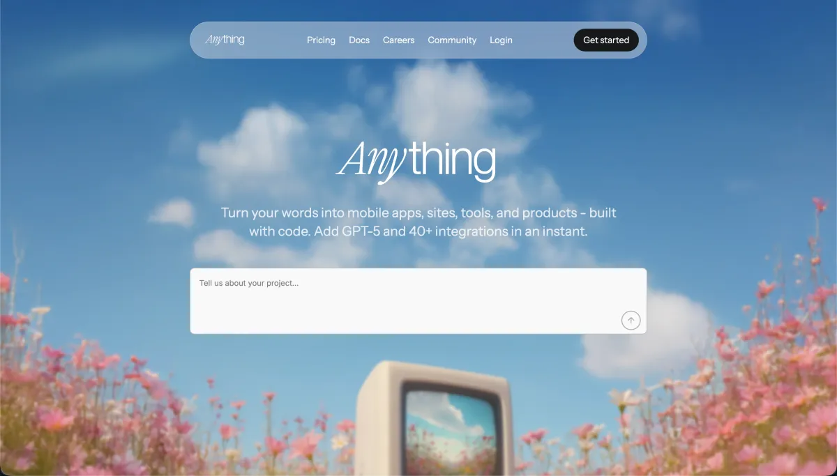 Anything homepage