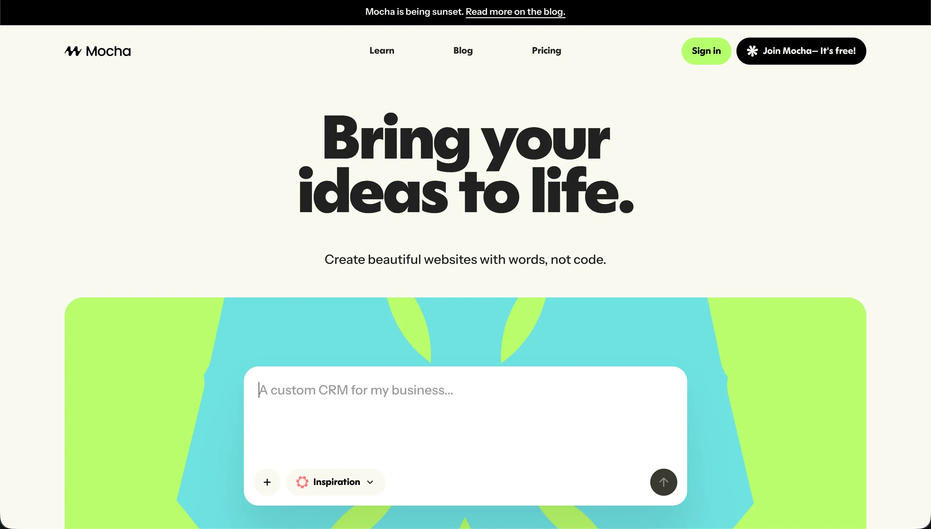 Mocha homepage